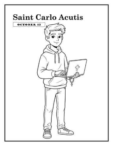Saints and Feast Days Coloring Collection sample